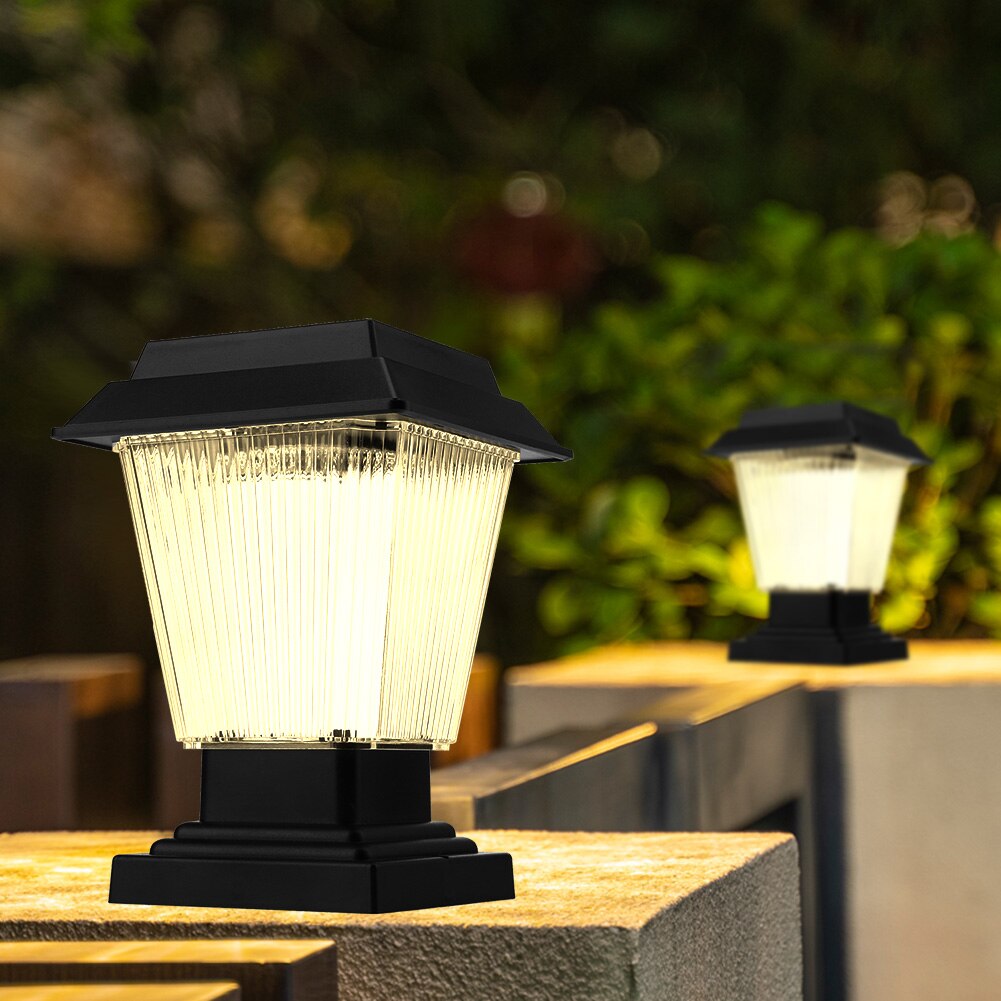 방수 마당 경로 홈 정원 태양 램프 LED 태양 원격 제어 기둥 램프 야외 방수 장식 빛